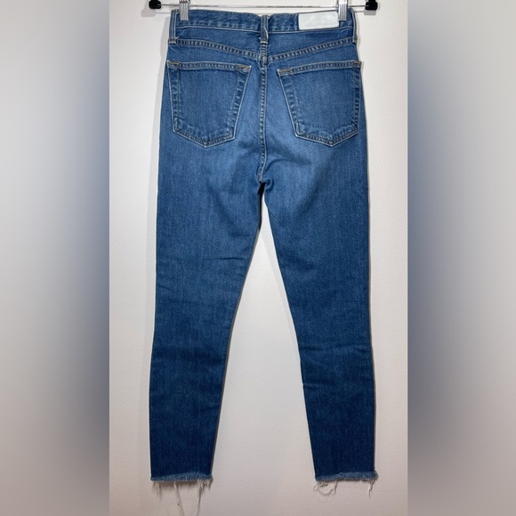 RE/DONE Jeans Women’s Size 26 Originals Straight Leg Ankle Fray - Picture 9 of 11